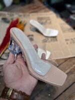 صندل طلقی پاشنه شیشه ای - تصویر 4